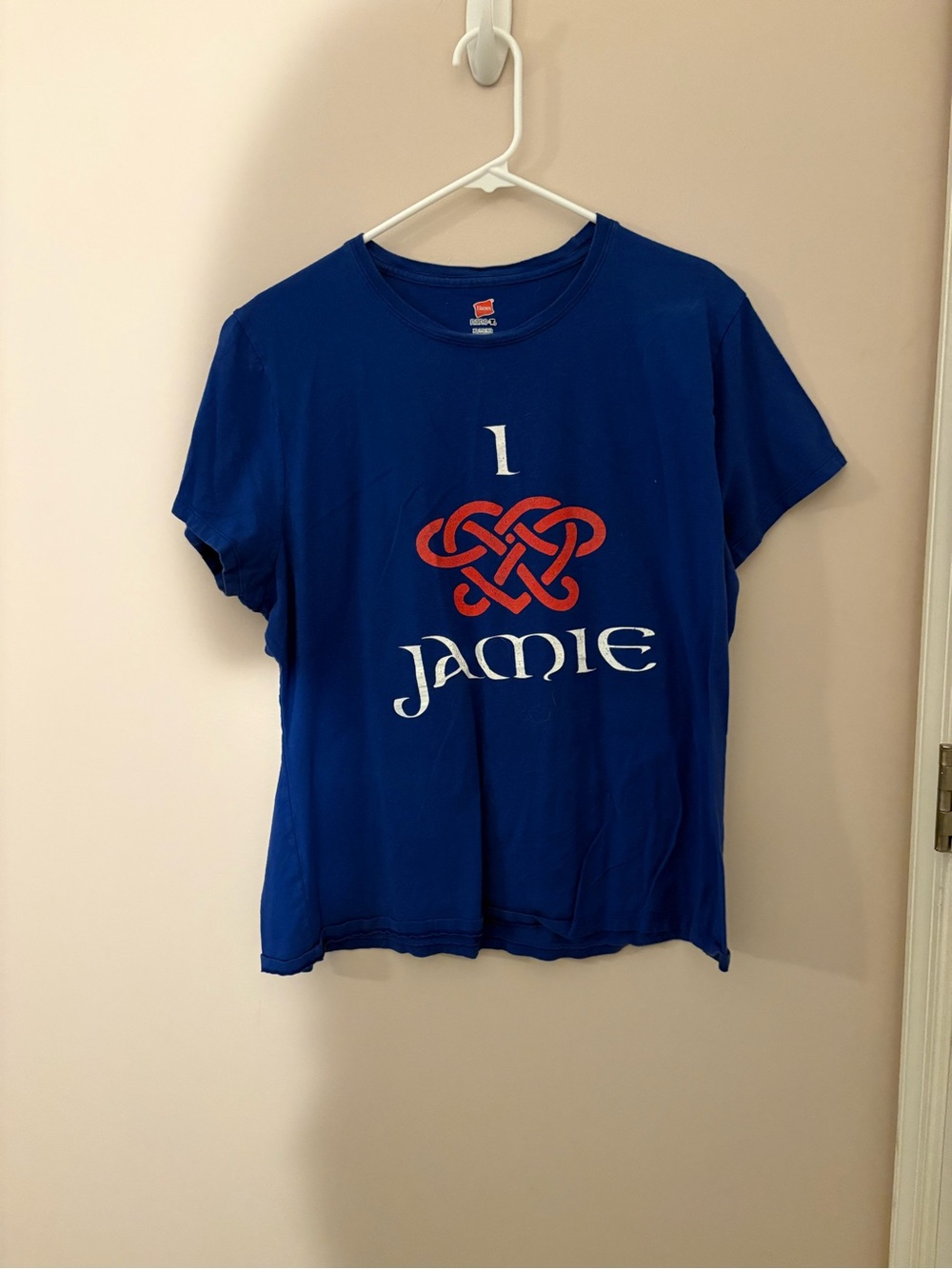 I Love JAMMF Outlander Jamie Fraser T Shirt XL Celtic Knot Tee